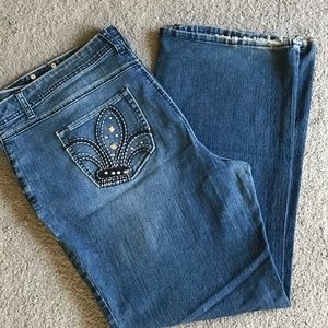 Style & Co Fleur de Lis Boot Cut Jeans-Size 20